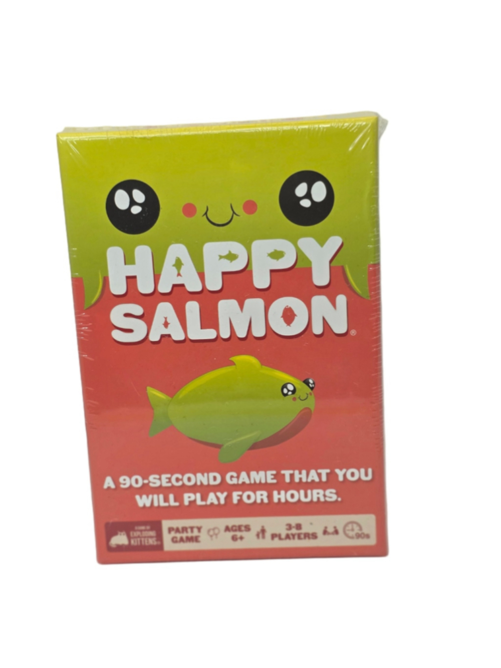 Exploding Kittens Happy Salmon Card Game One Size Red and Green